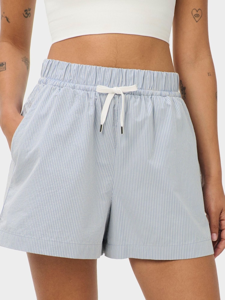 Sweaty Betty Blue Summer Stripe Shorts - Image 4 of 4 Sweaty Betty Blue Summer Stripe Shorts - Image 4 of 4