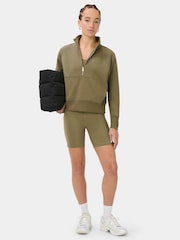Sweaty Betty Khaki Green 6" Inseam Power Workout Leggings - Image 4 of 6