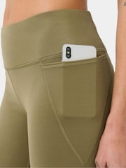 Sweaty Betty Khaki Green 6" Inseam Power Workout Leggings - Image 5 of 6