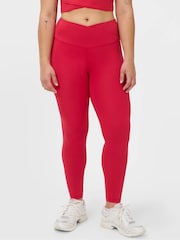Sweaty Betty Red All Day Wrap Waist Leggings - Image 2 of 5