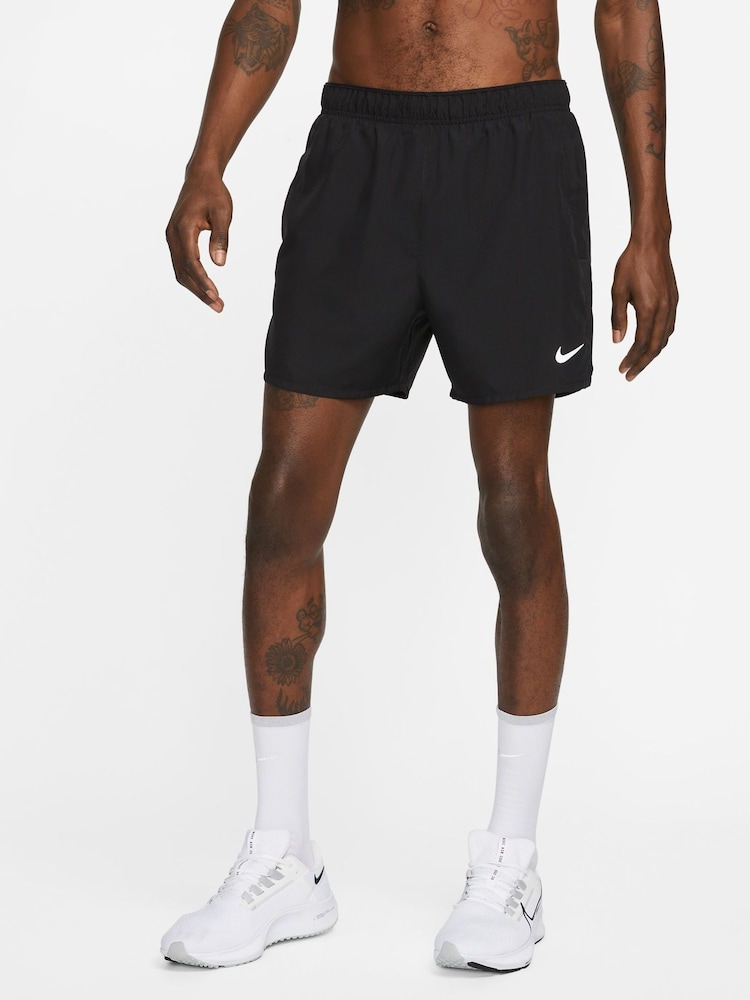 Nike Black Dri-FIT Challenger 5 inch Brief Lined Running Shorts - Image 1 of 9