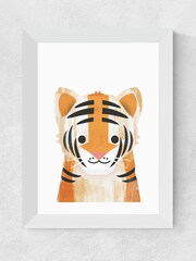 East End Prints Orange Tiger by Dan Hobday - Image 3 of 3