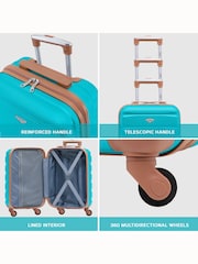 Set Of 2 Large Check-In & Small Carry-On Hardcase Travel Suitcase - Image 5 of 7