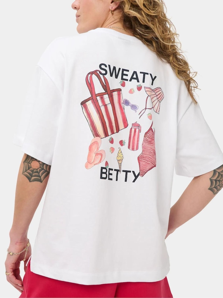 Sweaty Betty Red Holiday Graphic T-Shirt - Image 1 of 6