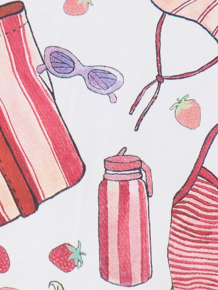 Sweaty Betty Red Holiday Graphic T-Shirt - Image 6 of 6