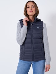 Crew Clothing Blue Quilted Lightweight Gilet - Image 1 of 5