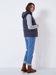 Crew Clothing Blue Quilted Lightweight Gilet - Image 2 of 5