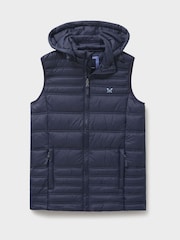 Crew Clothing Blue Quilted Lightweight Gilet - Image 5 of 5