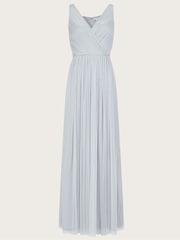 Monsoon Silver Anne Sustainable Mesh Maxi Dress - Image 4 of 4