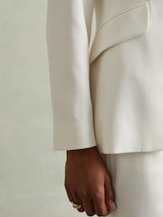Reiss Cream Millie Tailored Single Breasted Suit Blazer - Image 5 of 6