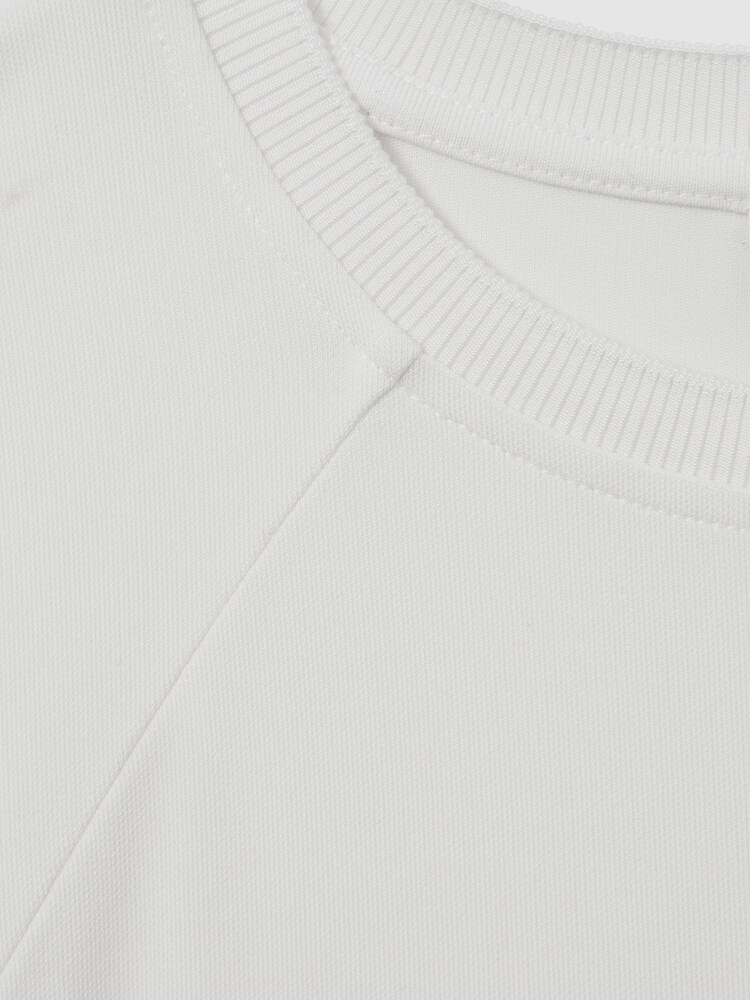 Reiss Ivory Jessie Elasticated Hem Raglan Sleeve Top - Image 6 of 6