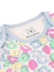 Harry Bear Pink Animal Print Baby 100% Cotton Bodysuits 2 Pack - Image 5 of 6