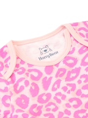 Harry Bear Pink Animal Print Baby 100% Cotton Bodysuits 2 Pack - Image 6 of 6