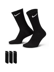 Nike Black Everyday Lightweight Socks 3 Pack - Image 1 of 4