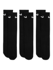 Nike Black Everyday Lightweight Socks 3 Pack - Image 2 of 4