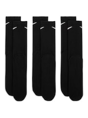 Nike Black Everyday Lightweight Socks 3 Pack - Image 3 of 4