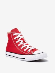 Converse Red Chuck Taylor All Star High Trainers - Image 3 of 8