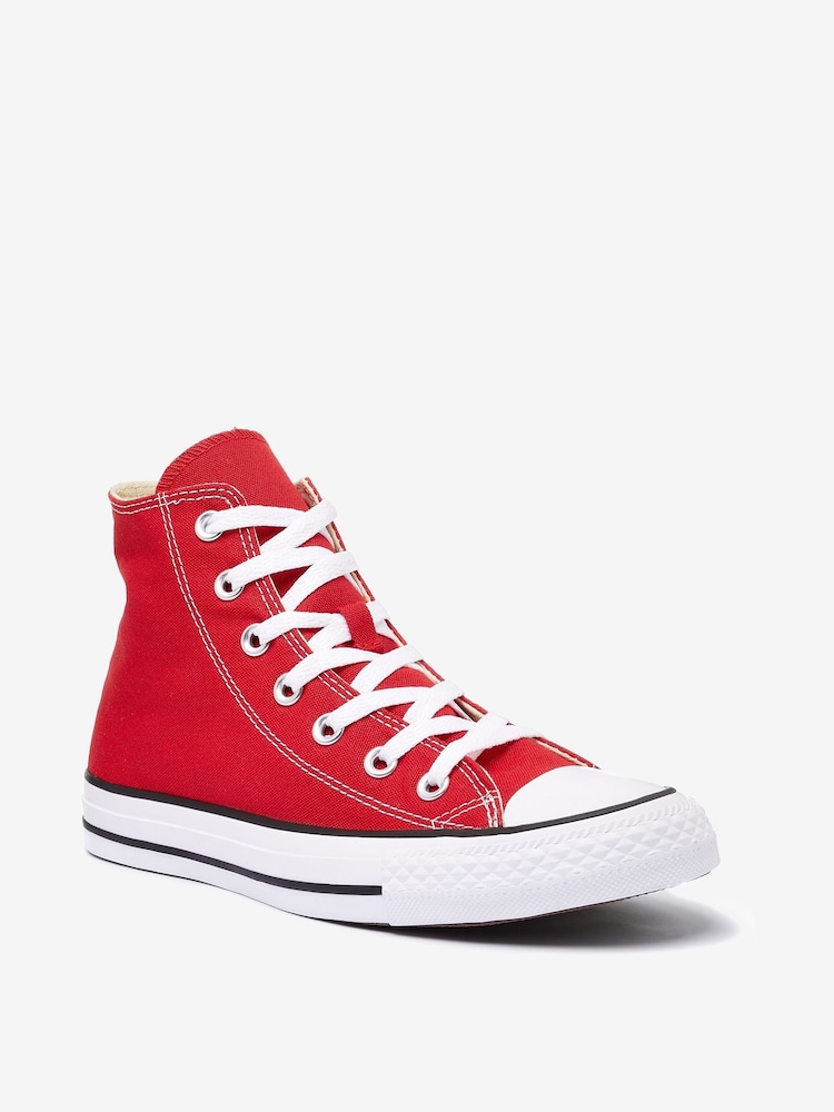Converse Red Chuck Taylor All Star High Trainers - Image 3 of 8