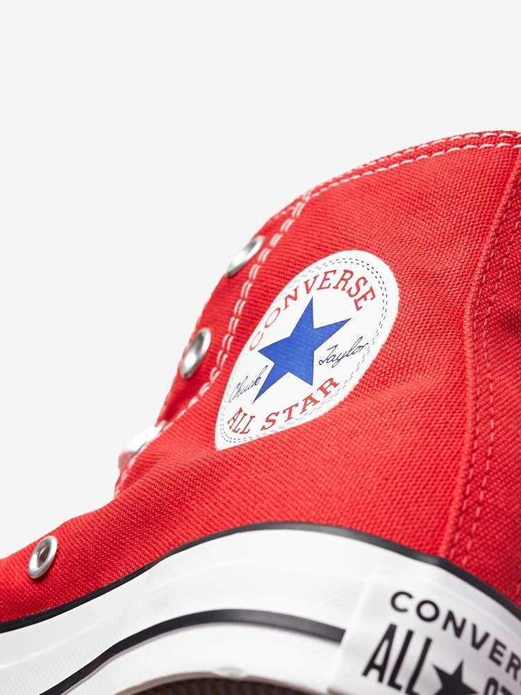 Converse Red Chuck Taylor All Star High Trainers - Image 5 of 8
