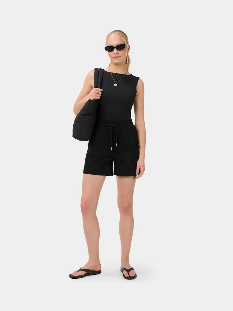 Sweaty Betty Black Chino Cargo Shorts - Image 2 of 6