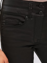 Schwarz - Lift, Style And Shape Beschichtete Utility-Jeans aus Denim in Slim Fit mit Cargotaschen - Bild 4 von 7