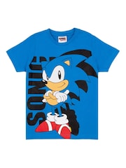 Vanilla Underground Blue Sonic Gaming 100% Cotton T-Shirt - Image 1 of 5