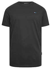 Negru - BadRhino Big & Tall 100% Bumbac Mânecă scurtă Tricou 5 Pack - Imaginea 7 din 7