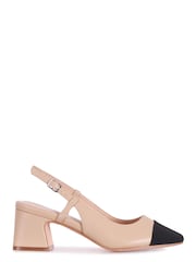 Linzi Natural Freya Close Toe Court Shoes - Image 2 of 4