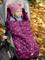 JoJo Maman Bébé Berry Bird Waterproof Fleece Lined Buggy Cosy - Image 2 of 4