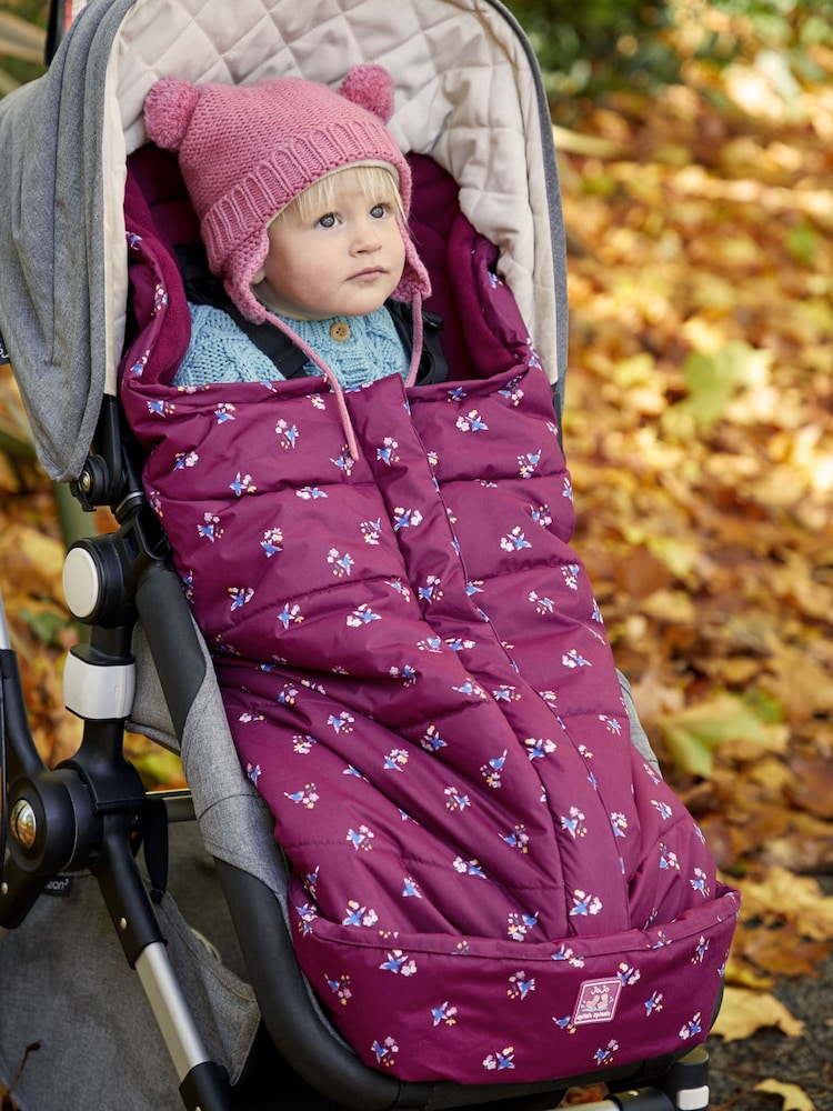 JoJo Maman Bébé Berry Bird Waterproof Fleece Lined Buggy Cosy - Image 2 of 4