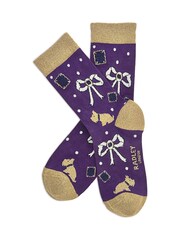 Radley Purple Bow Sock Set - Image 2 of 4