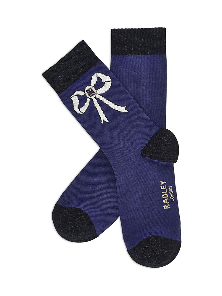 Radley Purple Bow Sock Set - Image 4 of 4