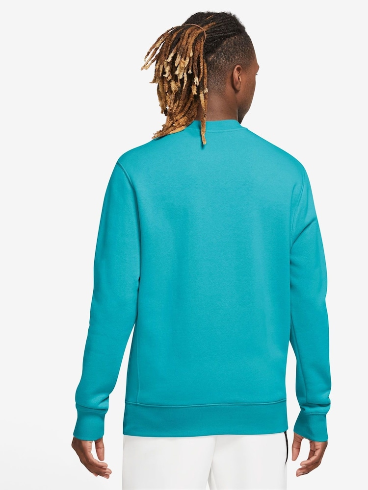 Kaktusblau - Nike Club Sweatshirt mit Rundhalsausschnitt - Bild 2 von 9 Kaktusblau - Nike Club Sweatshirt mit Rundhalsausschnitt - Bild 2 von 9