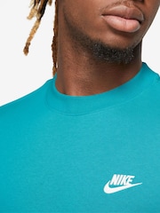 Nike Cactus Blue Club Crew Sweatshirt - Image 3 of 9