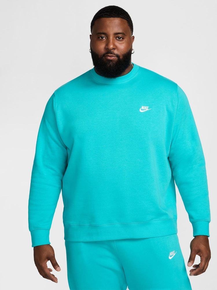 Nike Cactus Blue Club Crew Sweatshirt - Image 4 of 9