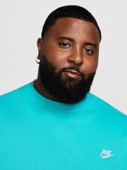 Nike Cactus Blue Club Crew Sweatshirt - Image 6 of 9
