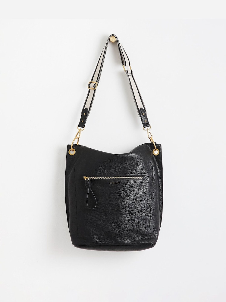 Oliver Bonas Black Elise Tote Bag - Image 1 of 5