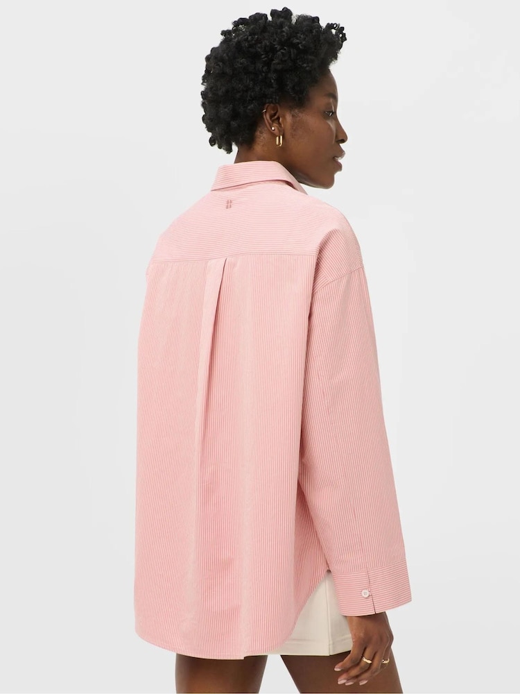 Sweaty Betty Pink Summer Stripe Shirt - Image 2 of 5 Sweaty Betty Pink Summer Stripe Shirt - Image 2 of 5
