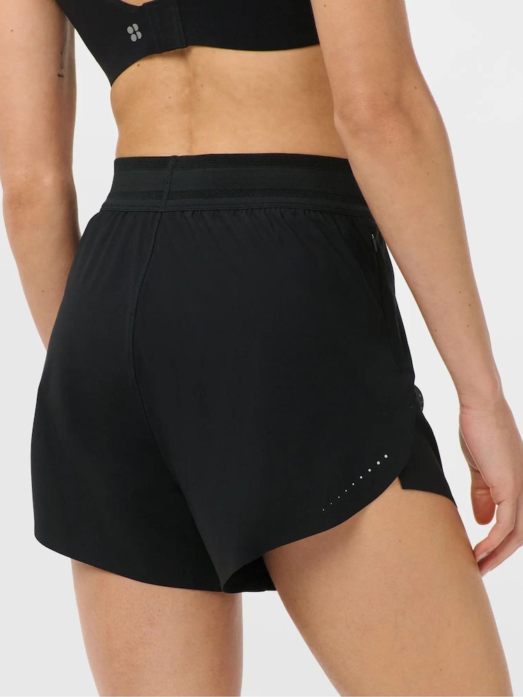 Sweaty Betty Black Runner's High Loose Shorts - Image 2 of 6