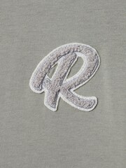 Reiss Pistachio Jude Senior Cotton Crew Neck T-Shirt - Image 6 of 6