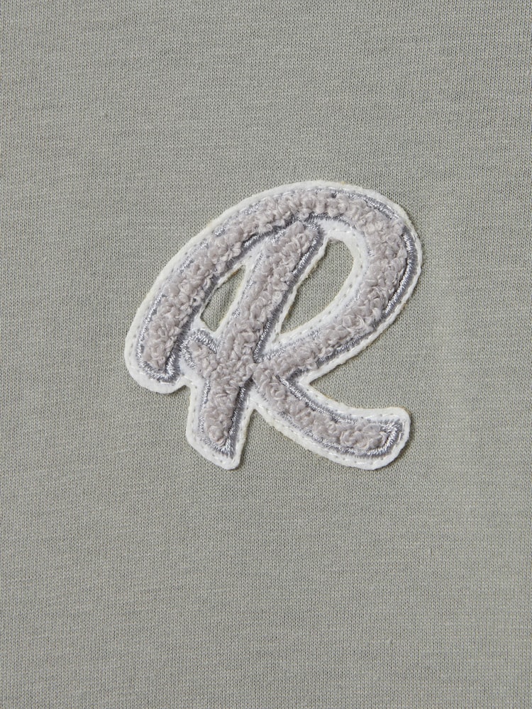 Reiss Pistachio Jude Senior Cotton Crew Neck T-Shirt - Image 6 of 6