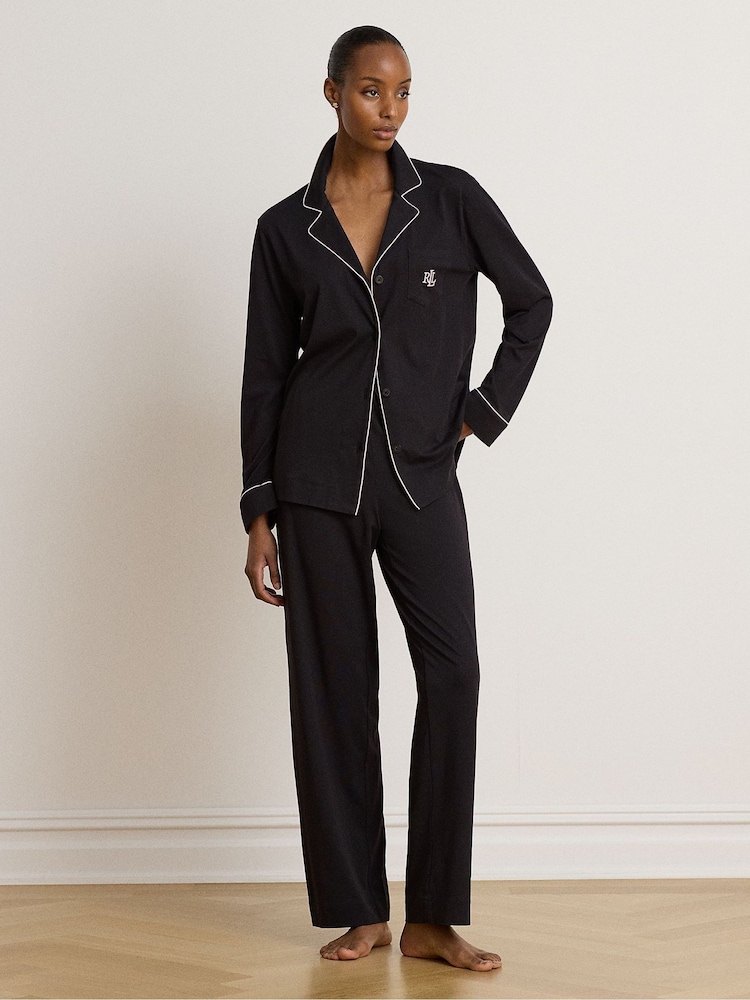 Lauren Ralph Lauren Cotton Long Sleeve Pyjamas Set - Image 1 de 4 Lauren Ralph Lauren Cotton Long Sleeve Pyjamas Set - Image 1 de 4