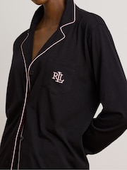 Lauren Ralph Lauren Cotton Long Sleeve Pyjamas Set - Image 4 de 4