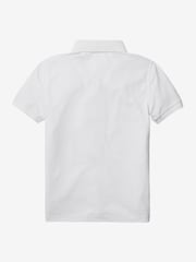 Tommy Hilfiger Off White Flag Short Sleeve 100% Cotton Polo Shirt - Image 5 of 6