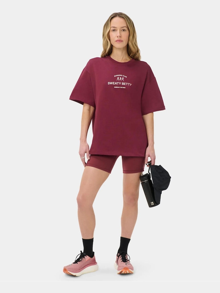 Sweaty Betty Red Running Club Graphic T-Shirt - Image 1 of 6 Sweaty Betty Red Running Club Graphic T-Shirt - Image 1 of 6