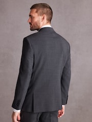 Grey Regular Fit Signature Italian Fabric Suit Jacket - Image 3 of 10