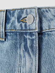 Reiss Light Blue Olivia High Rise Denim Shorts - Image 5 of 5
