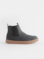 Schwarz - Chelsea-Stiefel mit dicker Sohle - Bild 2 von 5