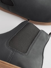 Schwarz - Chelsea-Stiefel mit dicker Sohle - Bild 5 von 5
