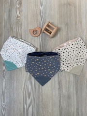Cheeky Chompers Teething Dribble Baby 100% Cotton Bibs 3 Pack - Image 1 of 11